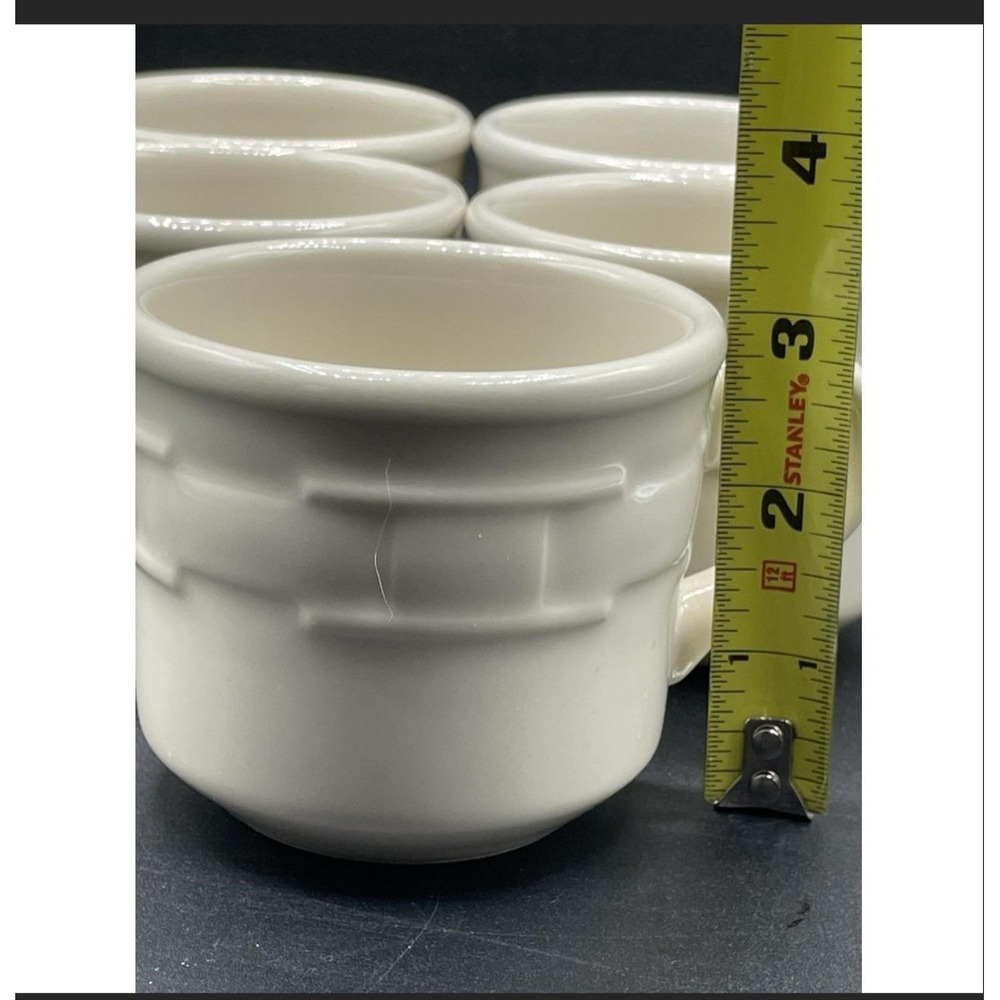 Longaberger tea coffee cups 8 oz Made in USA Replacement